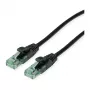 ROLINE RM Patch Cable Cat.6A UTP, black, 0,5 m