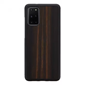 Protective case for Samsung Galaxy S20+ — man and wood — ebony black