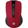 Wireless optical mouse DEFENDER MM-935 RF — ambidextrous, 1600 DPI, red, RF USB receiver, AAA batteries