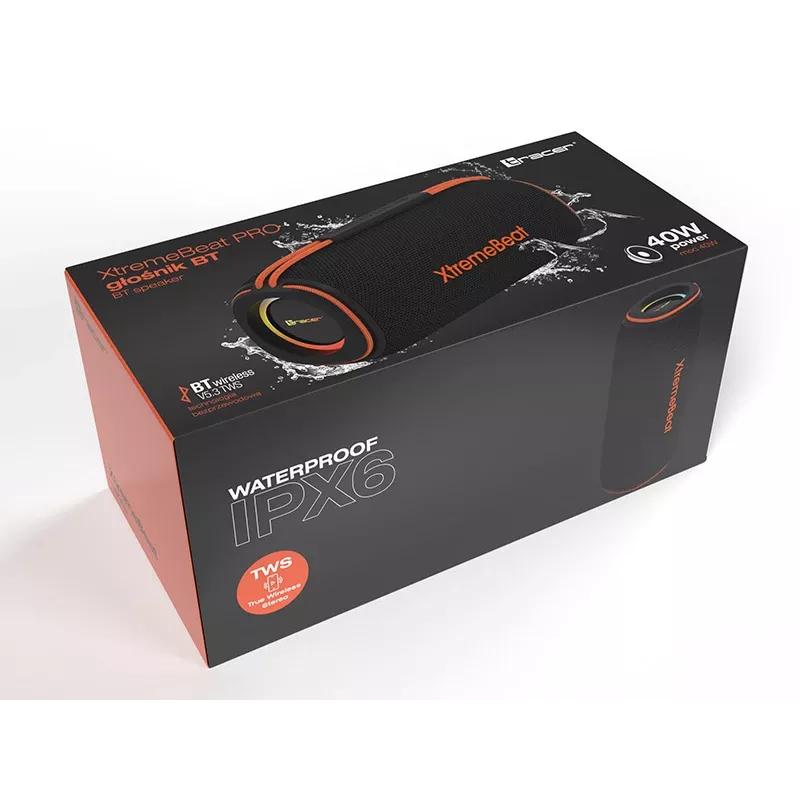 Tracer XtremeBeat Pro TWS Portable Bluetooth Speaker Black 40 W