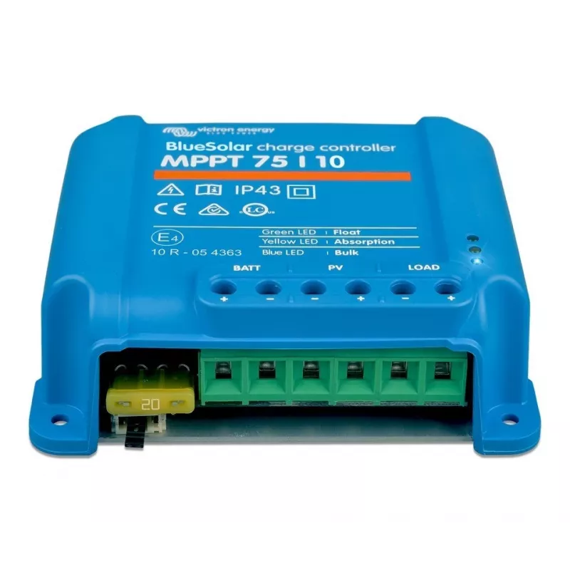 Solar charge controller BlueSolar PWM-LCD&USB 12/24V 10A by Victron Energy