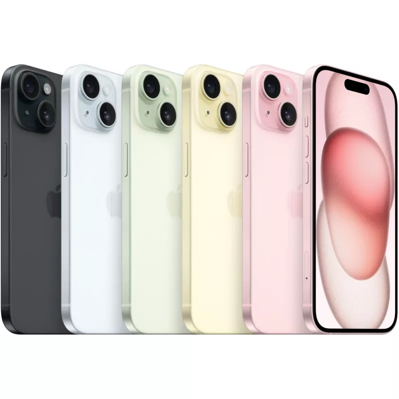 Apple iPhone 15 15.5 cm (6.1) Dual SIM iOS 17 5G USB Type-C 128 GB Black