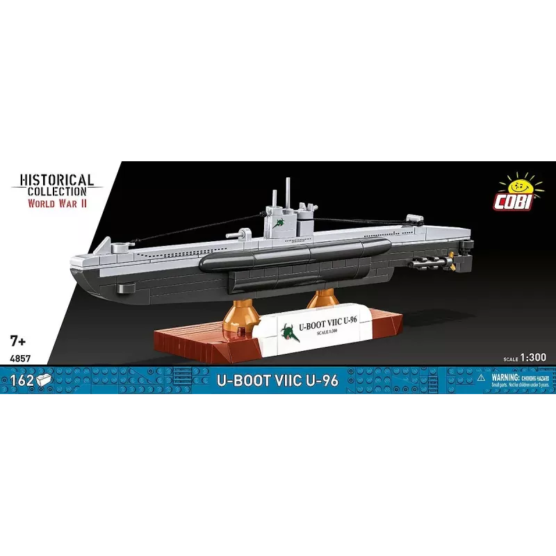 Scale model submarine Cobi Type VIIC 1:300 scale, kit 4857