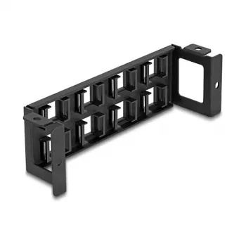 Patch panel DeLOCK 86517 Black Metal Plastic Wall mounting