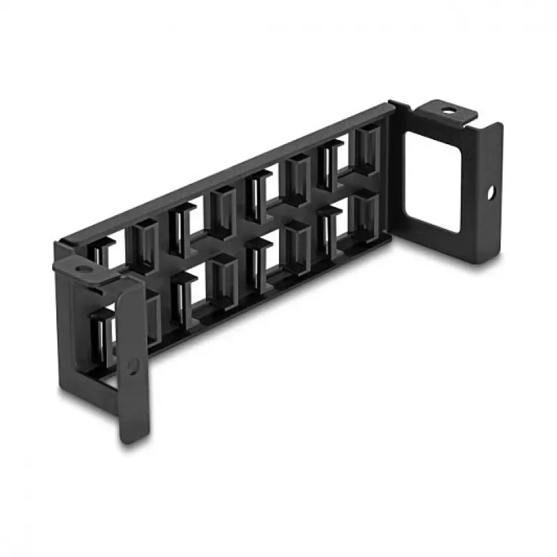 Patch panel DeLOCK 86517 Black Metal Plastic Wall mounting