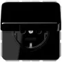 JUNG CD 1520 BFKL SW Socket Outlet Type F Black (CD1520BFKLSW)