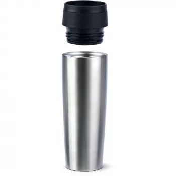 Travel mug EMSA Classic Grande stainless steel, 0.5 l, spill‑proof thermal cup