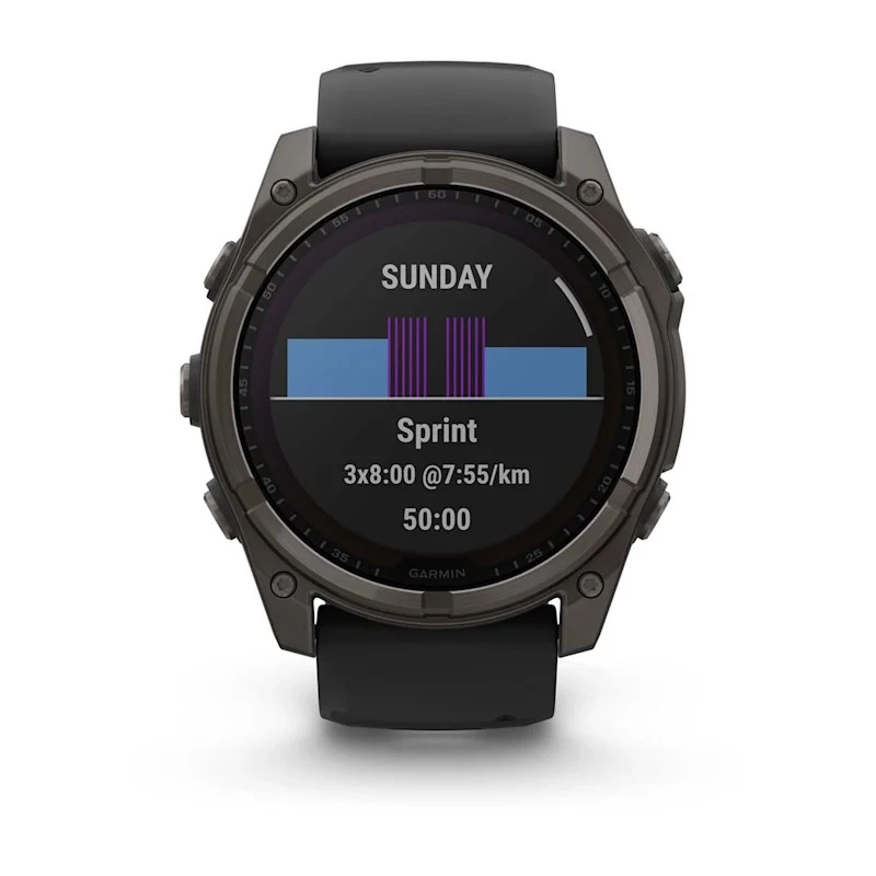 Garmin fenix 8 3.56 cm (1.4) 51 mm Digital 280 x 280 pixels Touchscreen Titanium Wi-Fi GPS (satellite)