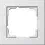 Wall plate GIRA E2 White — thermoplastic, screwless, 80.8×80.8×9.3 mm
