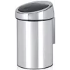Waste bin BRABANTIA Touch Bin 3 L Brilliant Steel model 36 39 62
