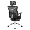 Swivel chair mark adler MA-EXPERT 5.7 — ergonomic mesh office chair, adjustable height, headrest, armrests, footrest, black
