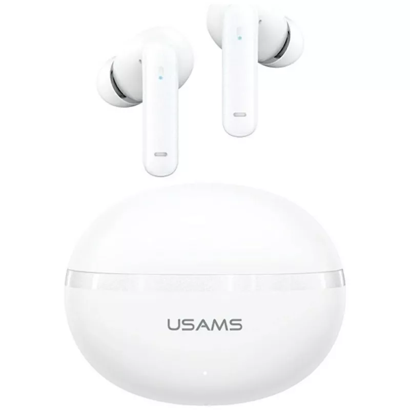 Bluetooth headphones Usams TWS E02 ANC+ENC white