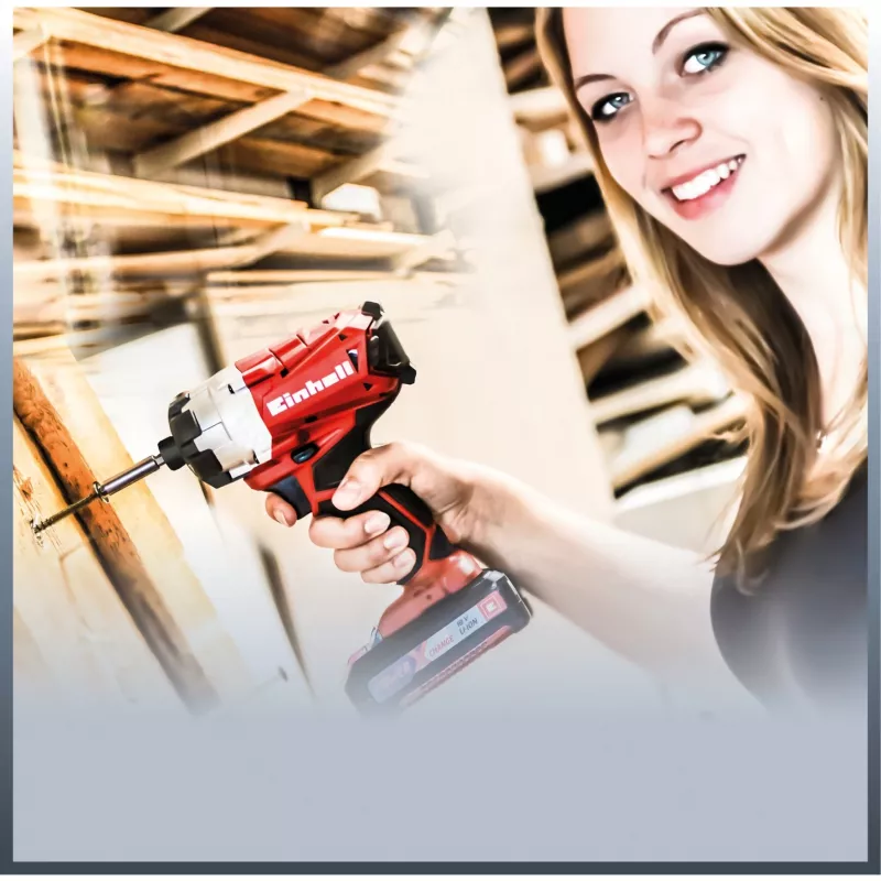 Professional Cordless Impact Wrench TP-CI 18 Li Brushless -solo, 18Volt (Red/black, without Battery and Charger)