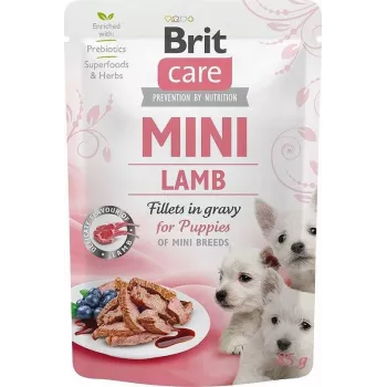 Wet puppy food Brit Mini Puppy Lamb single-portion sachet 85 g for small breeds