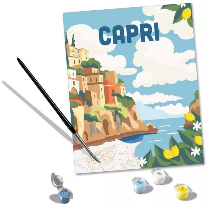 Painting kit Ravensburger CreArt Capri – canvas painting set by Ravensburger