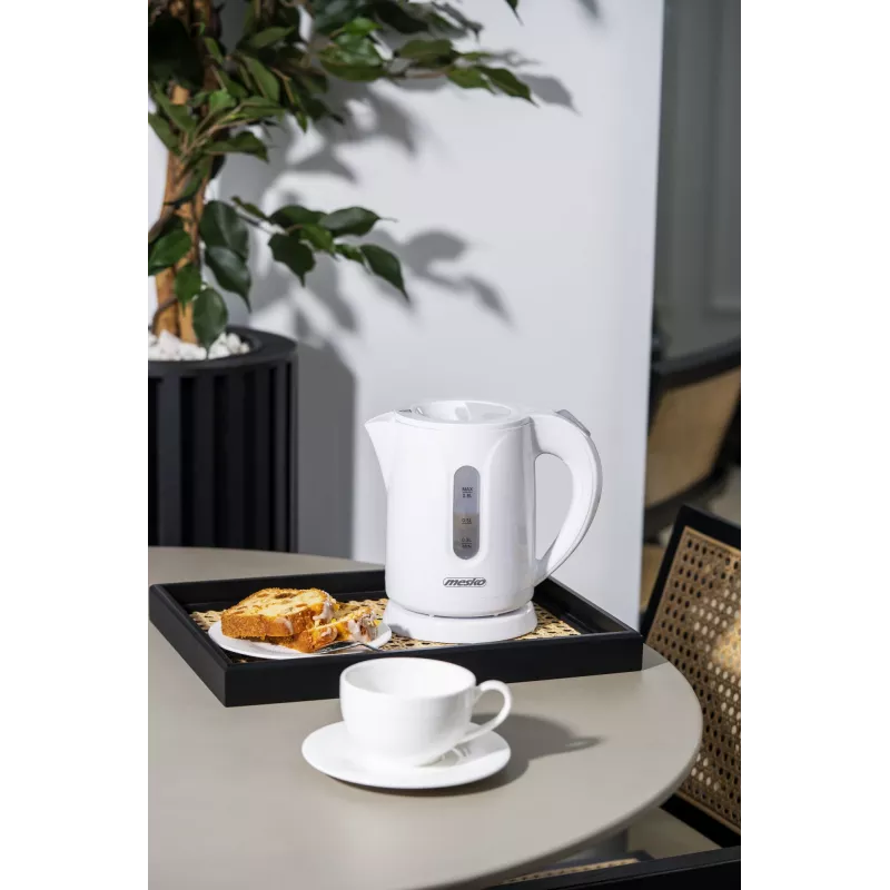 Mesko Kettle | MS 1376 | Electric | 850 W | 0.8 L | Plastic | 360° rotational base | White