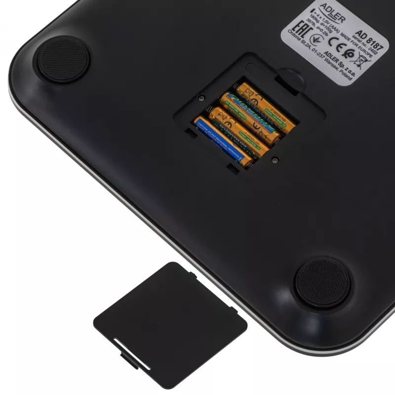Bathroom scale Adler AD 8187 — maximum weight 180 kg, accuracy 100 g, BMI measurement, black