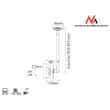 Maclean MC-504A S Adjustable Ceiling Bracket 23-42 30kg