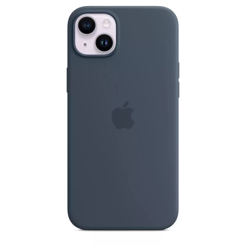 Silicone Case Cover Apple iPhone 14 Plus MagSafe Storm Blue