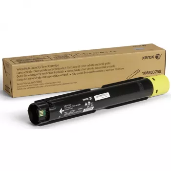 Xerox Genuine ® VersaLink® C7000 Color Printer Yellow High capacity Toner Cartridge (10100 Pages) - 106R03758