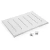 Triton RAC-UP-650-H4 19 inch Heavy-Duty Fixed Shelf, 1U, 650mm Deep, 150kg Load, Cream Grey (RAL 7035)