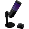 LORGAR SMP40, RGB Microphone with external mute button and metal stand, Black