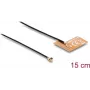 Antenna DELOCK 2.4 GHz I-PEX MHF® I plug omnidirectional 2–3 dBi with 15 cm FPC cable for internal adhesive mounting