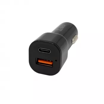 Car charger SBOX CC-038 38W Black — dual-port USB power adapter for vehicle