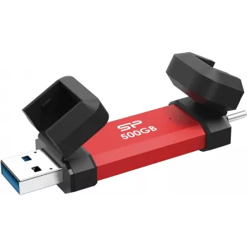 Portable SSD Silicon Power DS72 500GB, USB-C/USB-A 3.2 Gen 2