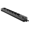 Surge Protector Qoltec 50112 Black 6 AC outlets 230V 3m