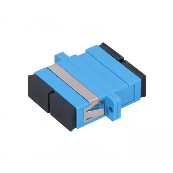 Fiber optic adapter Extralink SC/UPC Singlemode Duplex, blue, SC/UPC connectors