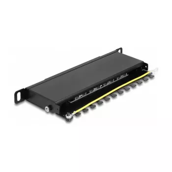DeLOCK Patch Panel 10 inch 8 port Cat.6A 0.5U black