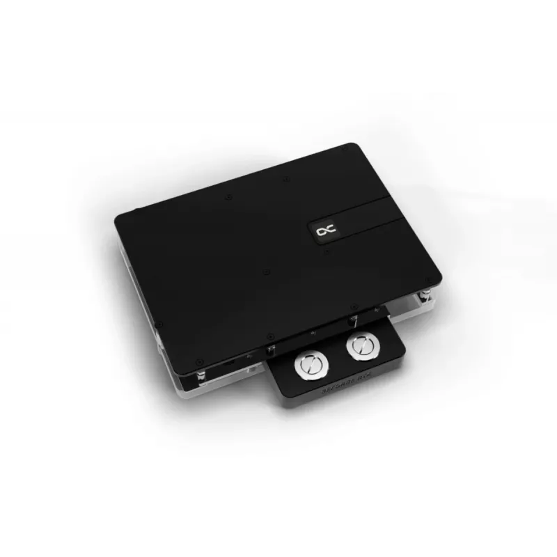 Backplate Alphacool 10265 Acrylic Aluminium Chrome Copper Nylon Black 161mm
