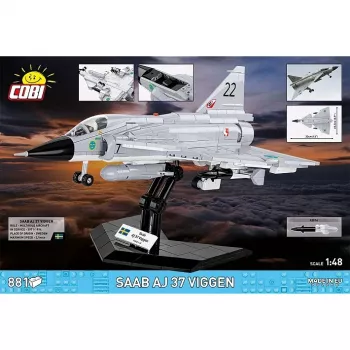 Cobi Blocks Saab AJ 37 Viggen 881 elements construction set