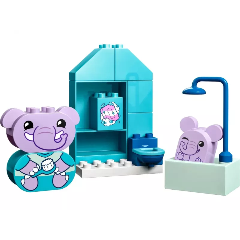 LEGO DUPLO Bath Time Set 10413 — bath-themed playset for toddlers, 15 pieces, recommended age 1.5+