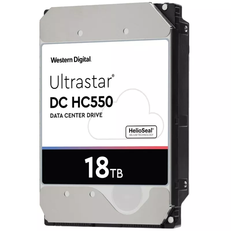 Western Digital Ultrastar DC HC550 18 TB 3.5 Inch SAS 12 Gb/s Enterprise HDD, 7200 RPM, 512 MB (0F38353 / WUH721818AL5204)
