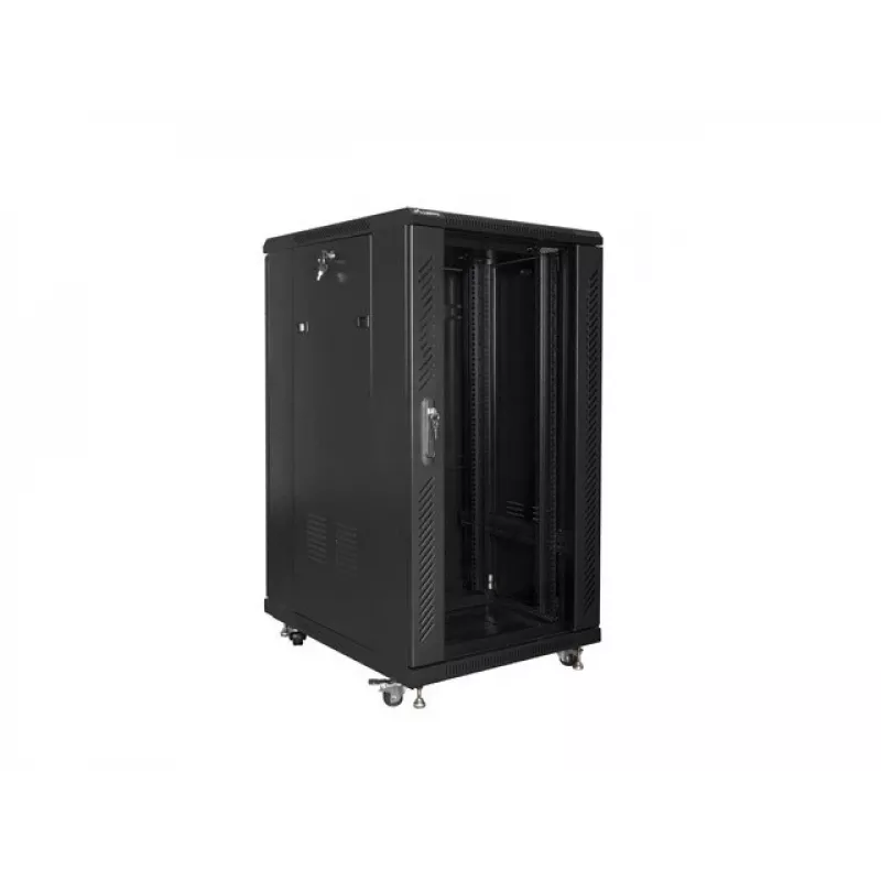 Lanberg FF01-6822-12B rack cabinet 22U Freestanding rack Black