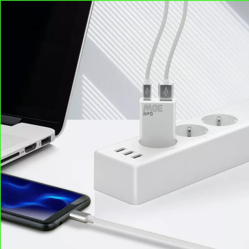 Universal USB Wall Charger everActive SC-380Q Super Slim QC 3.0 — Quick Charge 3.0, compact design