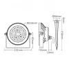 Synergy 21 LED Garden Lamp 9W RGB-WW with Radio and WiFi IP66 Zigbee+ (FUTC02ZR)