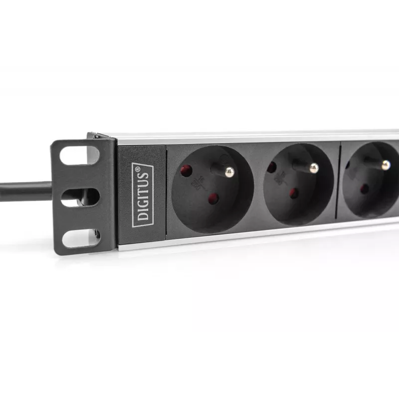 Digitus 10 inch socket strip aluminum profile 4-way CEE 7/5 sockets 1U