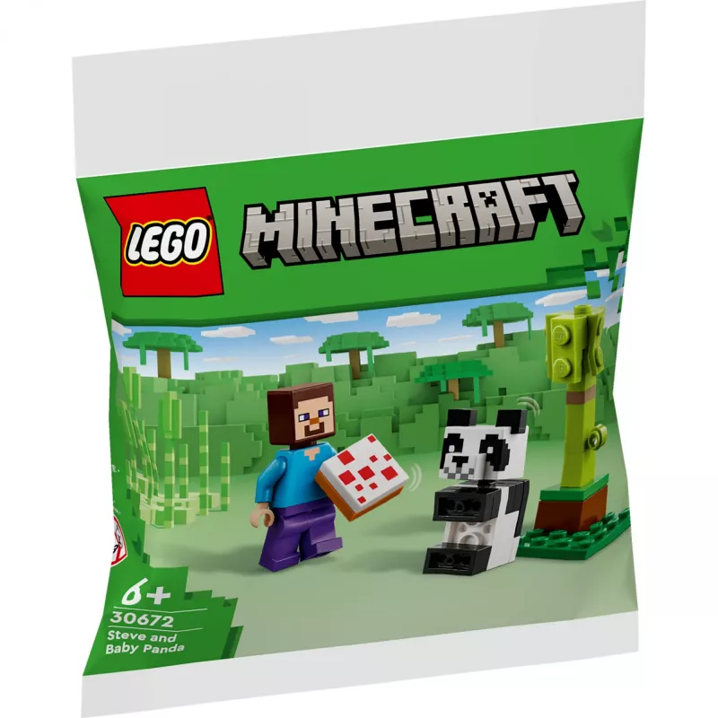 LEGO Minecraft Steve and Baby Panda 30672 Polybag