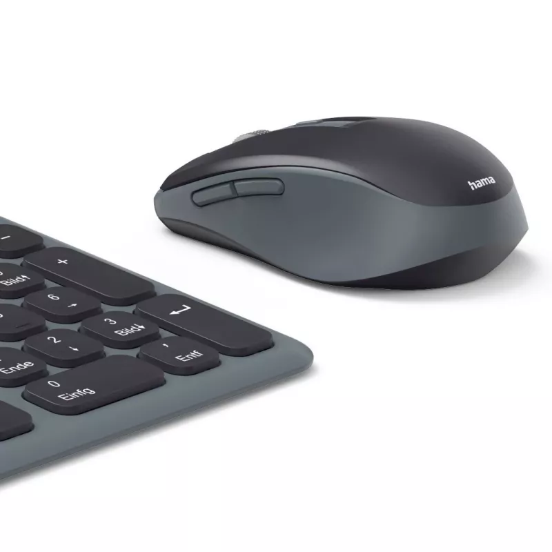 multi device keyboard and mouse set black gre