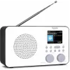 Internet radio TECHNISAT VIOLA 2 C IR — Analog & digital tuner, DAB+/FM, Wi‑Fi, 3 W, 2.4 inch TFT, 3.5 mm, Black/White