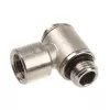 aqua computer Adapter 90 degrees G1/4 inch AG to G1/4 inch IG - Rotatable, Silver