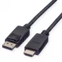 Cable ROLINE 11445780 1 m DisplayPort to HDMI Black
