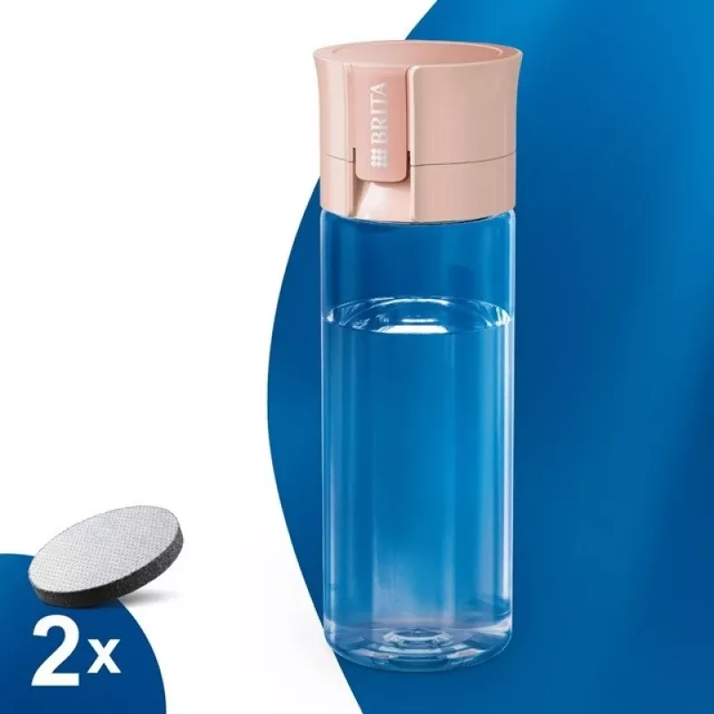 Filtering Bottle BRITA Vital Peach 600 ml with BRITA MicroDisc filters (5 discs)
