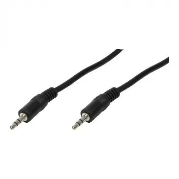 Logilink - Audio Cable - Mini-Phone Stereo 3.5 mm (M) - Mini-Phone Stereo 3.5 mm (M) - 2 m - Black (CA1050)