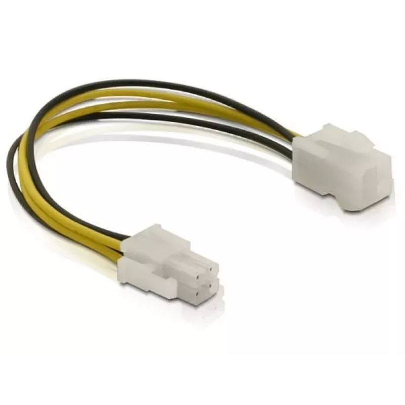Power cable P4 male/female DeLOCK 82428 0.15 m