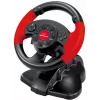 Steering wheel ESPERANZA EG103 gaming controller — PC/PS2/PS3, 13 buttons, vibration, accelerometer, black/red