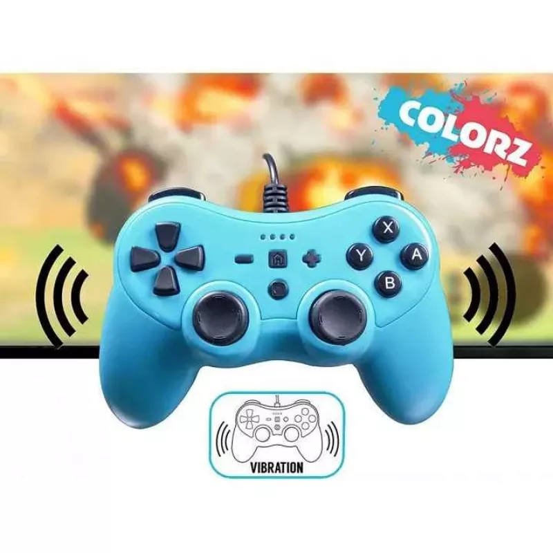 Wired controller SUBSONIC SA5488-1 Neon Blue — for Nintendo Switch, wired connection